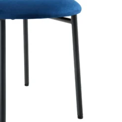 Donna Set Of 2 Navy Blue Velvet Dining Chairs -Fame Furni Sales DCH 2149 NAVY VEL 2P detail4
