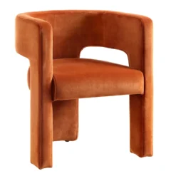 Greenwich Rust Velvet Dining Chair 14 Greenwich Rust Velvet Dining Chair -Fame Furni Sales DCH 2159 RUST VEL WB2