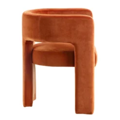 Greenwich Rust Velvet Dining Chair 16 Greenwich Rust Velvet Dining Chair -Fame Furni Sales DCH 2159 RUST VEL WB3