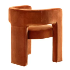 Greenwich Rust Velvet Dining Chair 17 Greenwich Rust Velvet Dining Chair -Fame Furni Sales DCH 2159 RUST VEL WB4