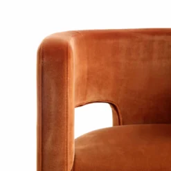 Greenwich Rust Velvet Dining Chair 21 Greenwich Rust Velvet Dining Chair -Fame Furni Sales DCH 2159 RUST VEL detail4