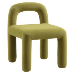 Libby Olive Green Velvet Dining Chair -Fame Furni Sales DCH 2160 OLIVE VEL WB1