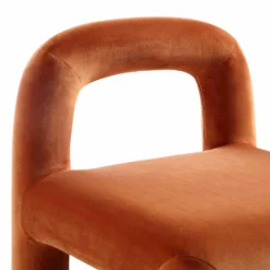 Libby Rust Velvet Dining Chair 19 Libby Rust Velvet Dining Chair -Fame Furni Sales DCH 2160 RUST VEL detail2