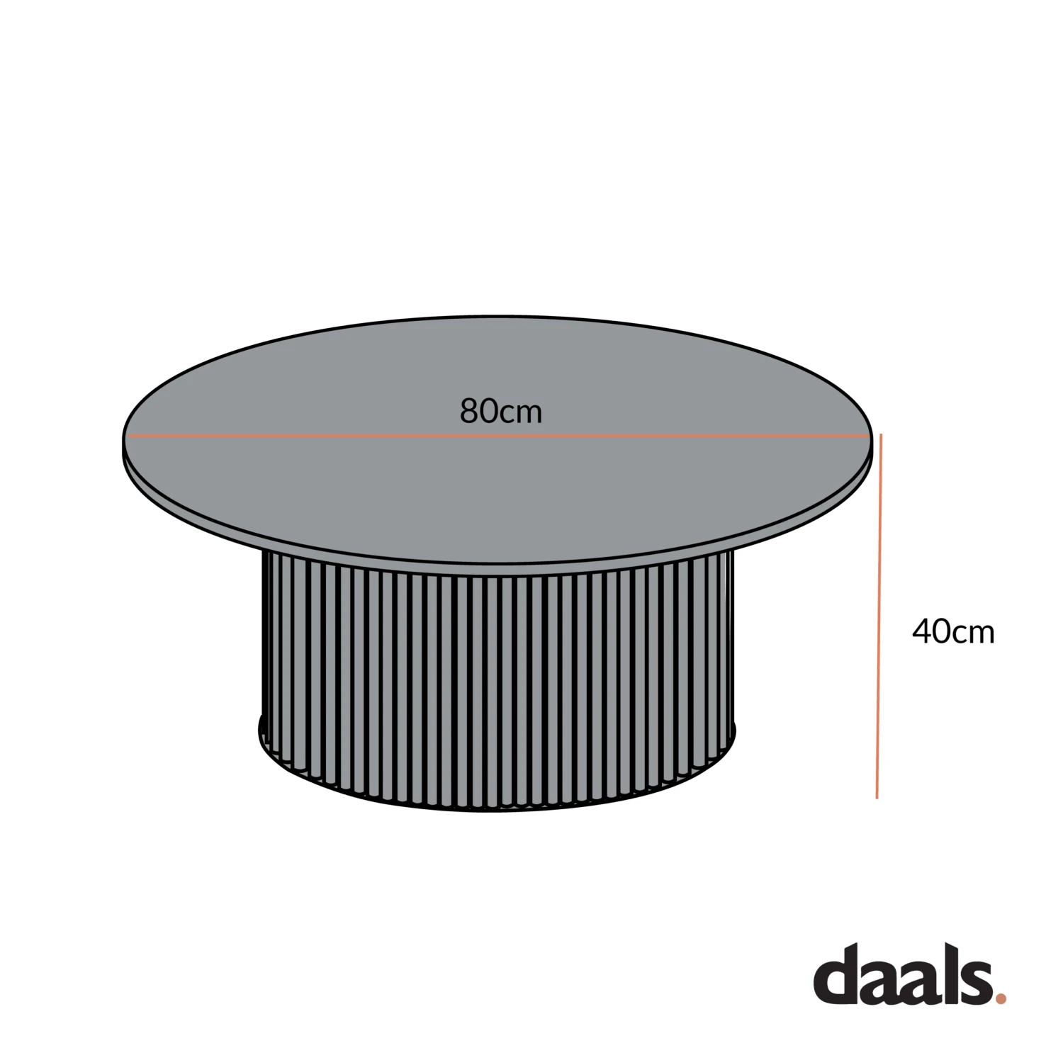 Maru Round Oak Pedestal Coffee Table, Sage Green 6 Maru Round Oak Pedestal Coffee Table, Sage Green - Image 6