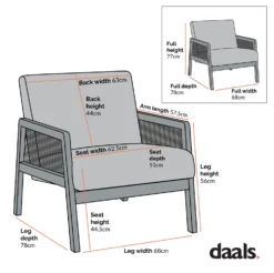 Fyne Navy Blue Velvet Walnut Frame Rattan Armchair -Fame Furni Sales Dimensional Drawings Mar 2023 ACH 608 scaled