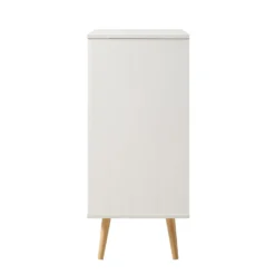 Frances Woven Rattan Drinks Cabinet, White 18 Frances Woven Rattan Drinks Cabinet, White -Fame Furni Sales FT CAB 02 WHITE WB5