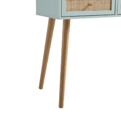 Frances Woven Rattan Dressing Table With Mirror, Mint -Fame Furni Sales FT DRTA 01 SAGE detail2