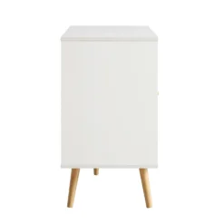 Frances Woven Rattan 3-Door Sideboard, White 18 Frances Woven Rattan 3-Door Sideboard, White -Fame Furni Sales FT SB 001 WHITE WB5