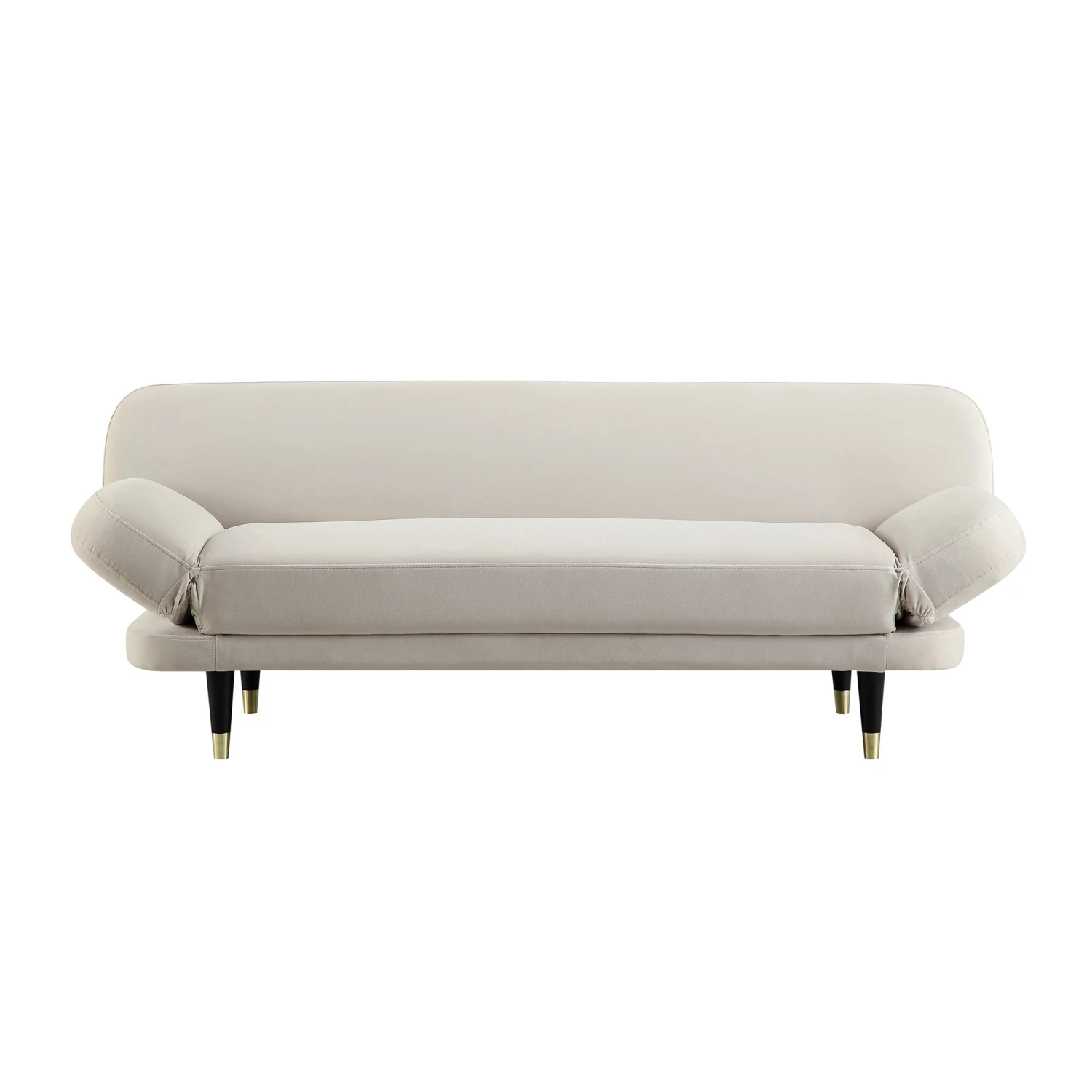 Solna 2-Seater Sofa Bed, Champagne Velvet 5 Solna 2-Seater Sofa Bed, Champagne Velvet - Image 5