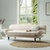 Solna 2-Seater Sofa Bed, Champagne Velvet