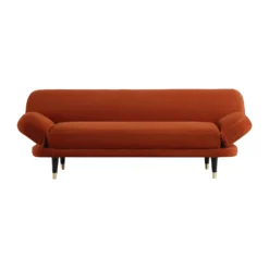 Solna 2-Seater Sofa Bed, Rust Velvet -Fame Furni Sales GCSF 2277 RUST VEL GIF1