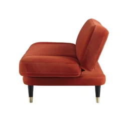 Solna 2-Seater Sofa Bed, Rust Velvet -Fame Furni Sales GCSF 2277 RUST VEL WB6