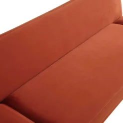 Solna 2-Seater Sofa Bed, Rust Velvet -Fame Furni Sales GCSF 2277 RUST VEL detail1