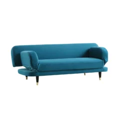 Solna 2-Seater Sofa Bed, Teal Velvet 19 Solna 2-Seater Sofa Bed, Teal Velvet -Fame Furni Sales GCSF 2277 TEAL VEL GIF1