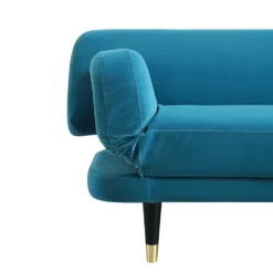 Solna 2-Seater Sofa Bed, Teal Velvet 20 Solna 2-Seater Sofa Bed, Teal Velvet -Fame Furni Sales GCSF 2277 TEAL VEL GIF3