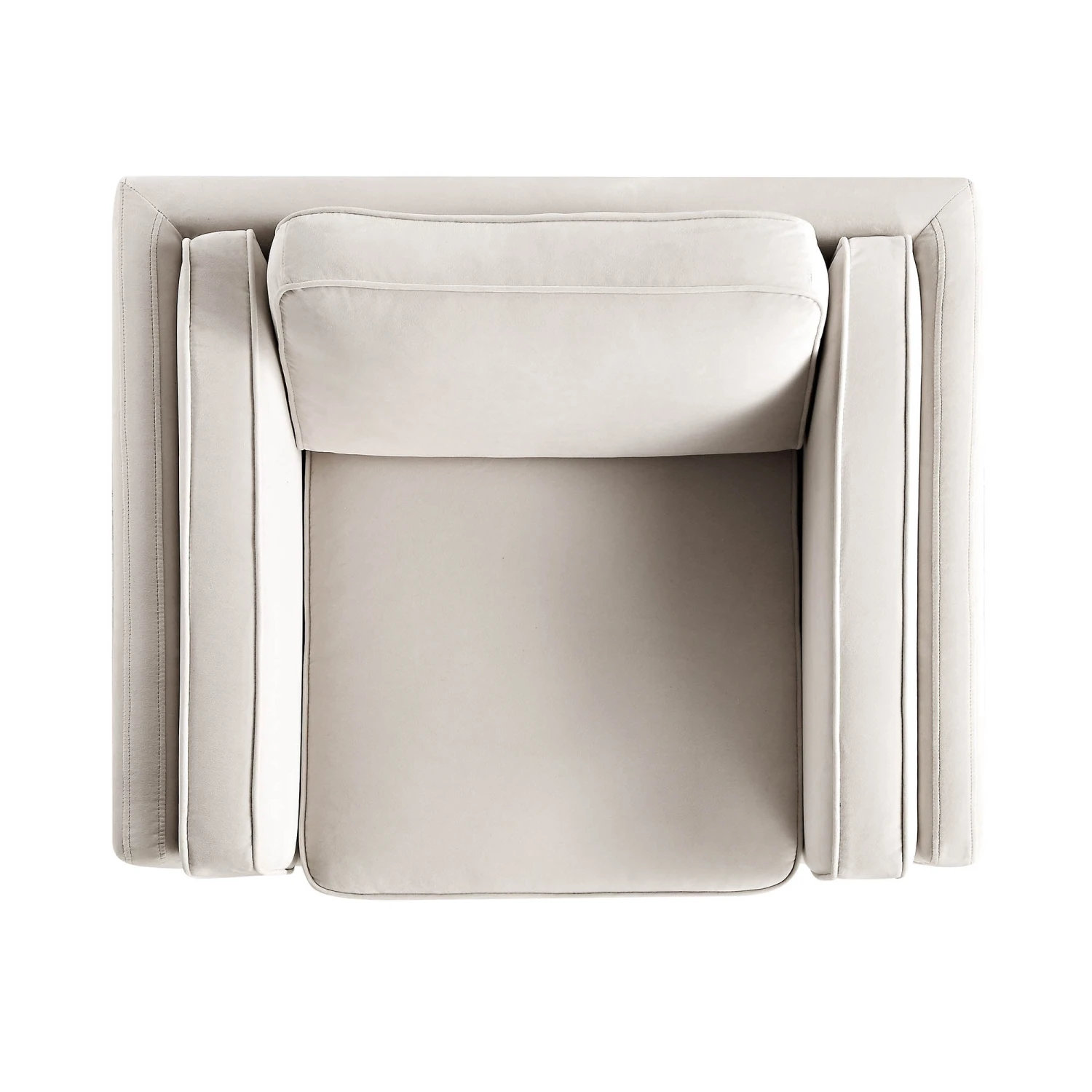 Dipley Champagne Velvet Sofa, 1-Seater 9 Dipley Champagne Velvet Sofa, 1-Seater - Image 9