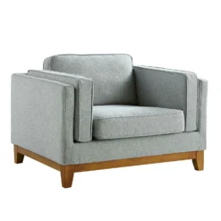Dipley Sage Fabric Sofa, 1-Seater 17 Dipley Sage Fabric Sofa, 1-Seater -Fame Furni Sales GCSF 2339 SAGE WOV 1ST WB2