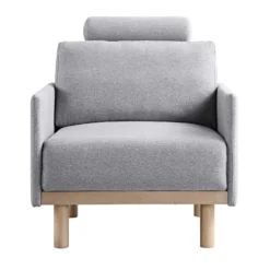 Timber Grey Marl Fabric Armchair -Fame Furni Sales GCSF 2348 GREY FAB 1ST WB2