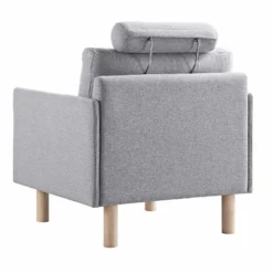 Timber Grey Marl Fabric Armchair -Fame Furni Sales GCSF 2348 GREY FAB 1ST WB5