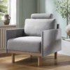 Timber Grey Marl Fabric Armchair