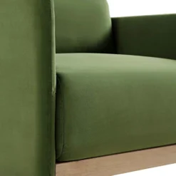 Timber Fern Green Velvet Armchair -Fame Furni Sales GCSF 2348 MOSS VEL 1ST detail1