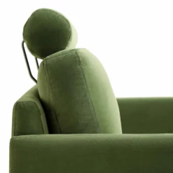 Timber Fern Green Velvet Armchair -Fame Furni Sales GCSF 2348 MOSS VEL 1ST detail2