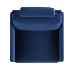 Timber Navy Blue Velvet Armchair -Fame Furni Sales GCSF 2348 NAVY VEL 1ST WB3
