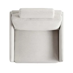 Timber Oatmeal Fabric Armchair -Fame Furni Sales GCSF 2348 OAT FAB 1ST WB5