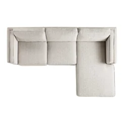 Dipley Oatmeal Woven Fabric Sofa, Grande Chaise Sofa Right Hand 15 Dipley Oatmeal Woven Fabric Sofa, Grande Chaise Sofa Right Hand -Fame Furni Sales GCSF 2398 OAT WOV RIGHT WB4