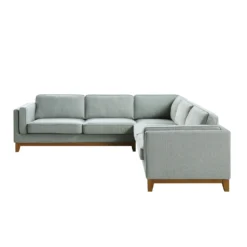 Dipley Sage Woven Fabric Grande Corner Sofa 23 Dipley Sage Woven Fabric Grande Corner Sofa -Fame Furni Sales GCSF 2399 SAGE WOV LARGECORNER WB3