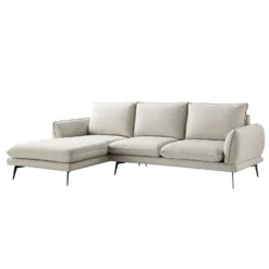 Obriel Oatmeal Fabric Sofa, Grande Chaise Sofa Left Hand -Fame Furni Sales GCSF 2400 OAT FAB LEFT WB2