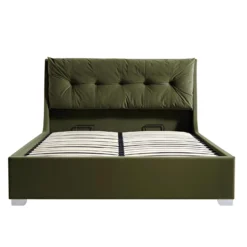 Hadley Moss Green Velvet Ottoman Storage Bed -Fame Furni Sales JAH 010 MOSS VEL WB1