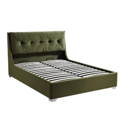 Hadley Moss Green Velvet Ottoman Storage Bed -Fame Furni Sales JAH 010 MOSS VEL WB2