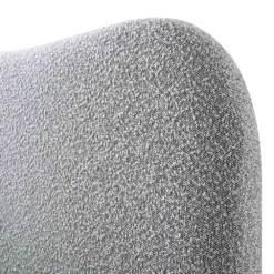 Egerie Curved Headboard Mist Grey Boucle Ottoman Storage Bed -Fame Furni Sales JAH 011 GREY BOUCLE detail2