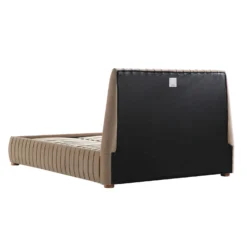Helia Pleated Ottoman Storage Bed, Taupe Velvet -Fame Furni Sales JAH 012 MINK VEL WB6