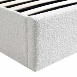 Archer White Boucle Ottoman Storage Bed -Fame Furni Sales JAH 09 ECRUBOUCLE detail4
