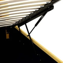 Archer Mustard Yellow Velvet Ottoman Storage Bed 24 Archer Mustard Yellow Velvet Ottoman Storage Bed -Fame Furni Sales JAH 09 MUSTVEL detail3