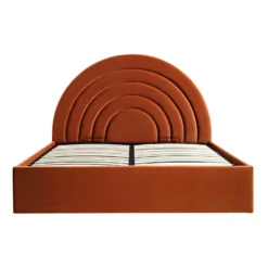 Archer Rust Velvet Ottoman Storage Bed -Fame Furni Sales JAH 09 RUSTVEL WB2