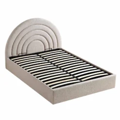 Archer Taupe Boucle Ottoman Storage Bed -Fame Furni Sales JAH 09 TAUPEBOUCLE WB1