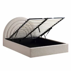 Archer Taupe Boucle Ottoman Storage Bed -Fame Furni Sales JAH 09 TAUPEBOUCLE WB3