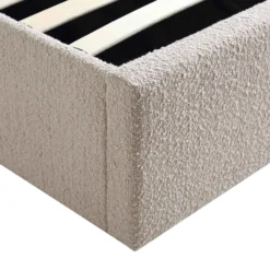 Archer Taupe Boucle Ottoman Storage Bed -Fame Furni Sales JAH 09 TAUPEBOUCLE detail4