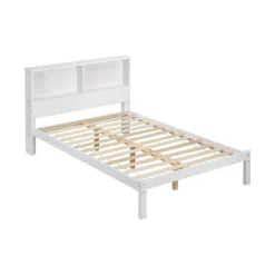 Elgin Wooden Bed Frame With Shelf Headboard -Fame Furni Sales JIN 04 SD 2 1abdf025 029e 4704 bebc 616249bc2358