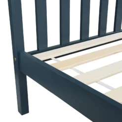 Marta Solid Wooden Shaker Style Double Bed In Blue And Oak -Fame Furni Sales JIN 06 BLUE detail2 d1f8ddf7 b3f4 40dd 8827 a753e8a26d34