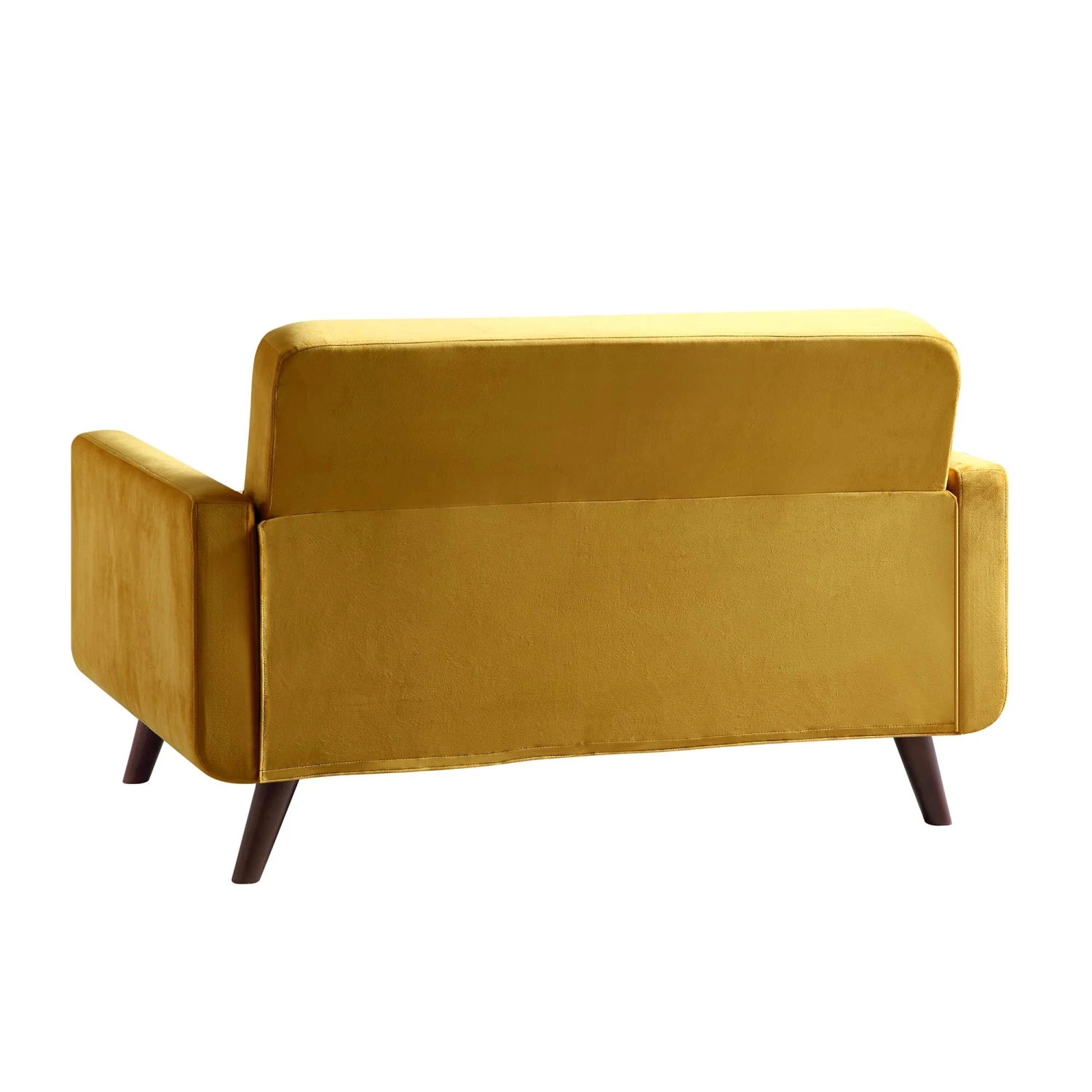 Clarence 2-Seater Sofa In Mustard Yellow Velvet 7 Clarence 2-Seater Sofa In Mustard Yellow Velvet - Image 7