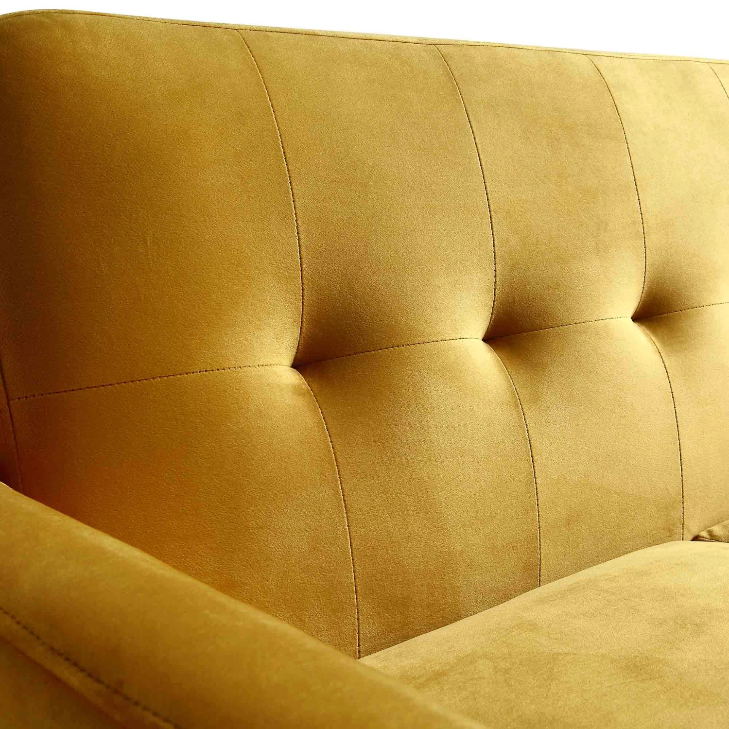 Clarence 2-Seater Sofa In Mustard Yellow Velvet 10 Clarence 2-Seater Sofa In Mustard Yellow Velvet - Image 10
