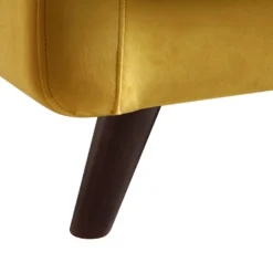 Clarence 3-Seater Sofa In Mustard Yellow Velvet -Fame Furni Sales LVSF 06 MUSTARDVEL 3ST detail4