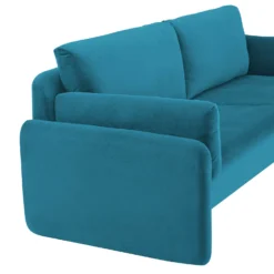 Clapham 3-Seater Sea Blue Velvet Fabric Sofa -Fame Furni Sales LVSF 89 BLUEVEL 3ST detail1