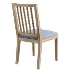 Hemingford Set Of 2 Blue Grey Velvet Bobbin Spindle Dining Chair 16 Hemingford Set Of 2 Blue Grey Velvet Bobbin Spindle Dining Chair -Fame Furni Sales LW DCH 511 BLUEVEL 2P WB5