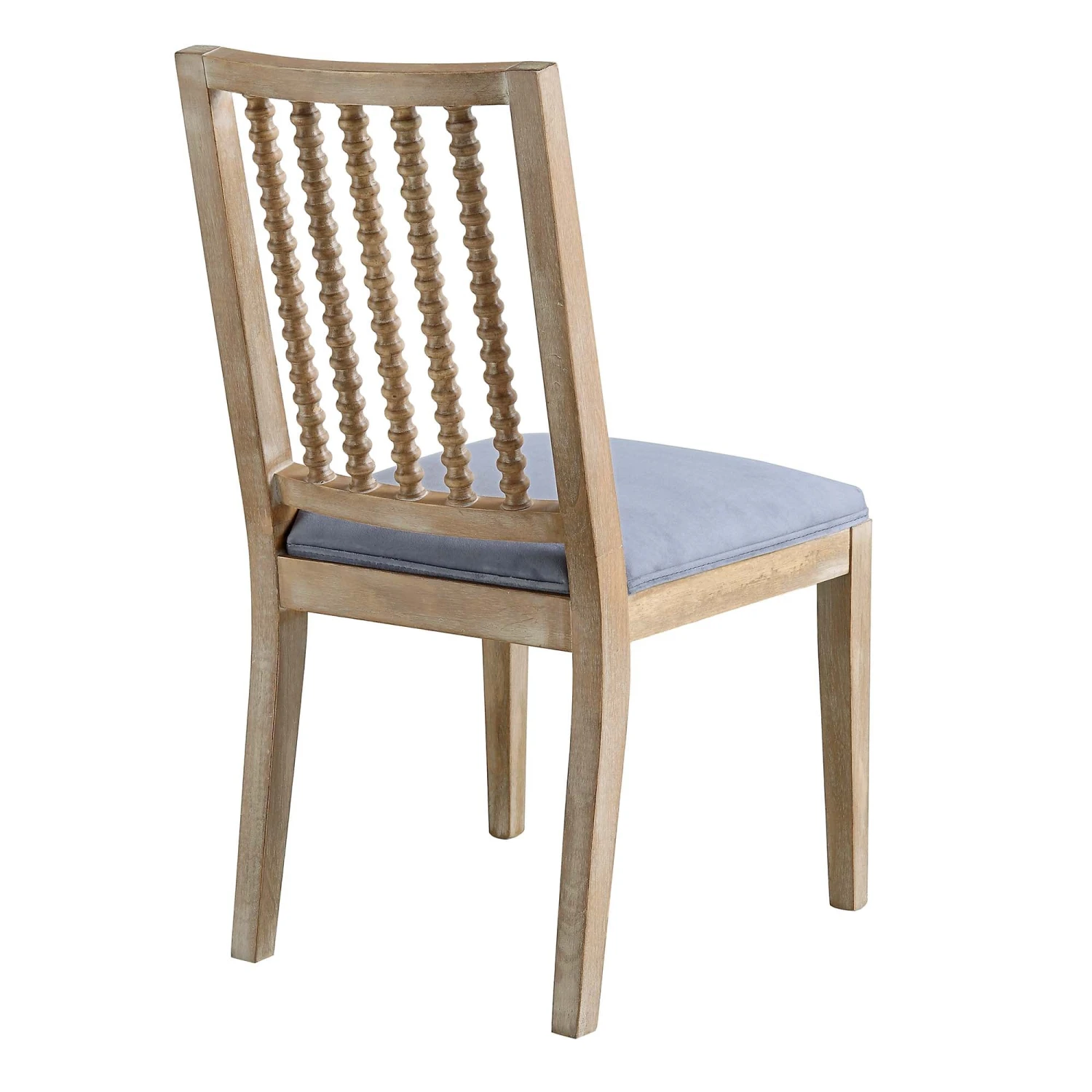 Hemingford Set Of 2 Blue Grey Velvet Bobbin Spindle Dining Chair 7 Hemingford Set Of 2 Blue Grey Velvet Bobbin Spindle Dining Chair - Image 7