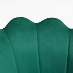 Hepburn Scalloped Swivel Chair (Green Velvet) -Fame Furni Sales MO101GREENVEL detail1